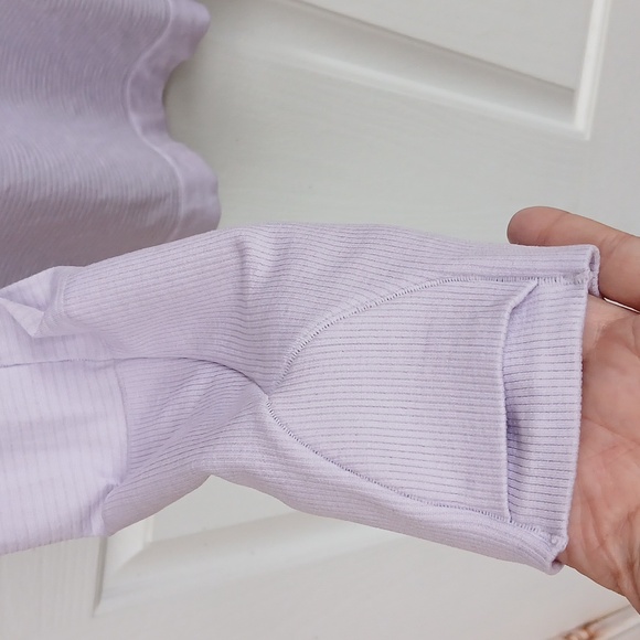 LULULEMON LS Lilac Swiftly Tech Top SZ 10 - Picture 3 of 5